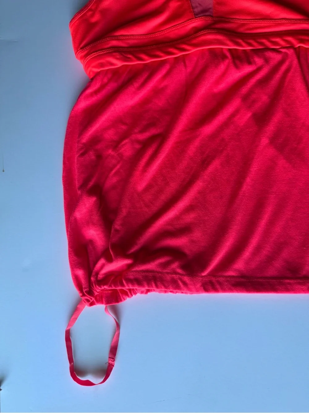 Alo Yoga Neon Pink Coral Strappy Tank Top Built in Bra